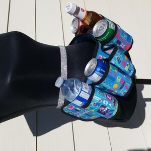 Canvas Beverage Beer Belt, Adjustable Waist Pack